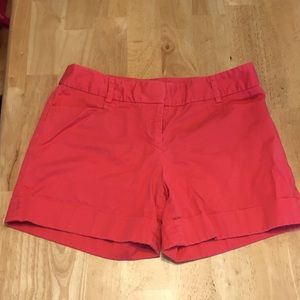 Express coral shorts size 2